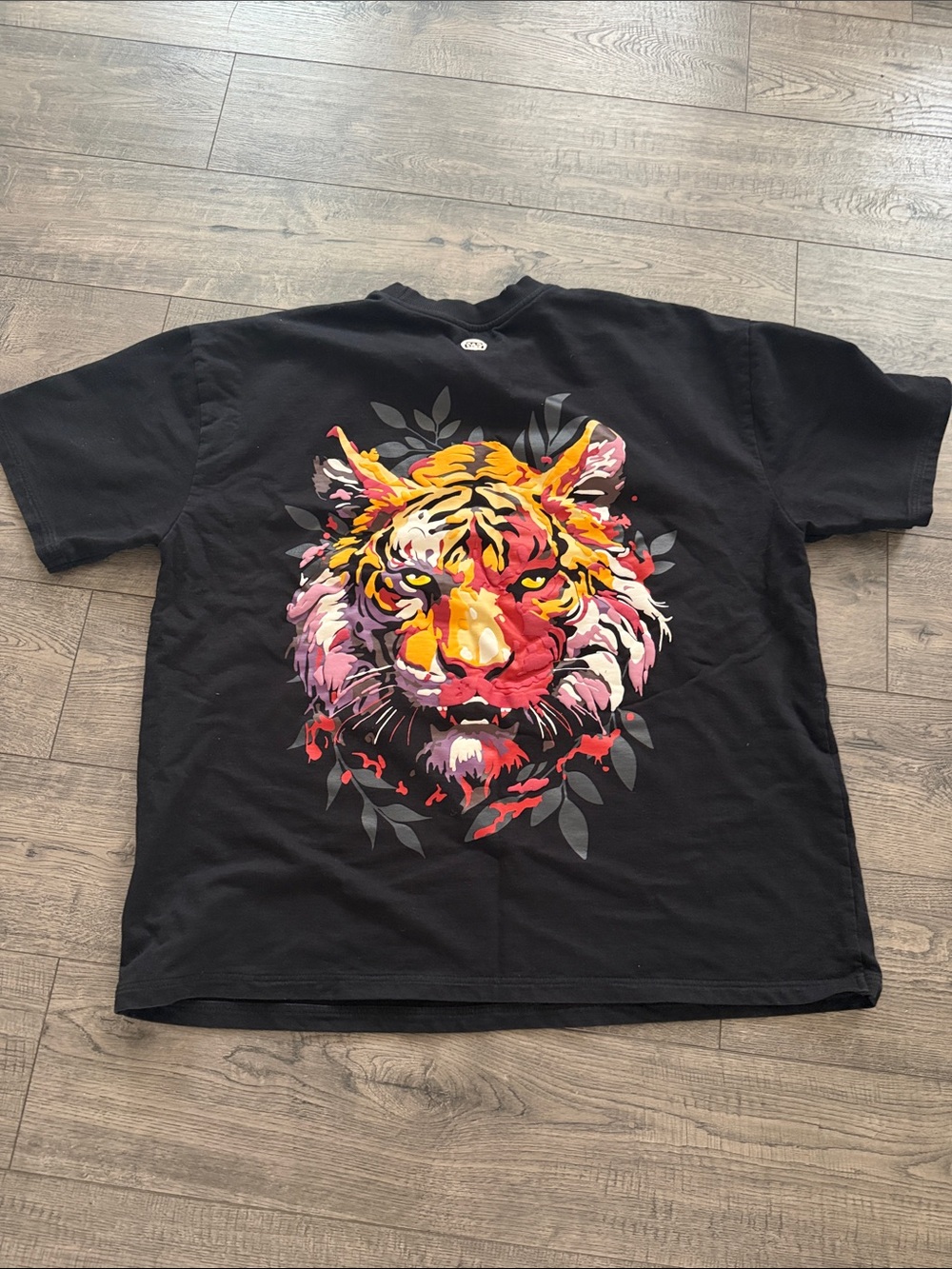 Men's Black Short Sleeve Logo Tee